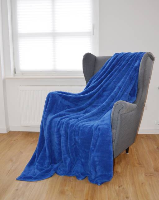 Kuscheldecke Sensation in Kobalt