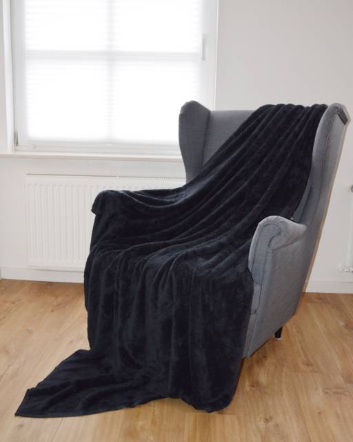 Kuscheldecke Sensation in Schwarz